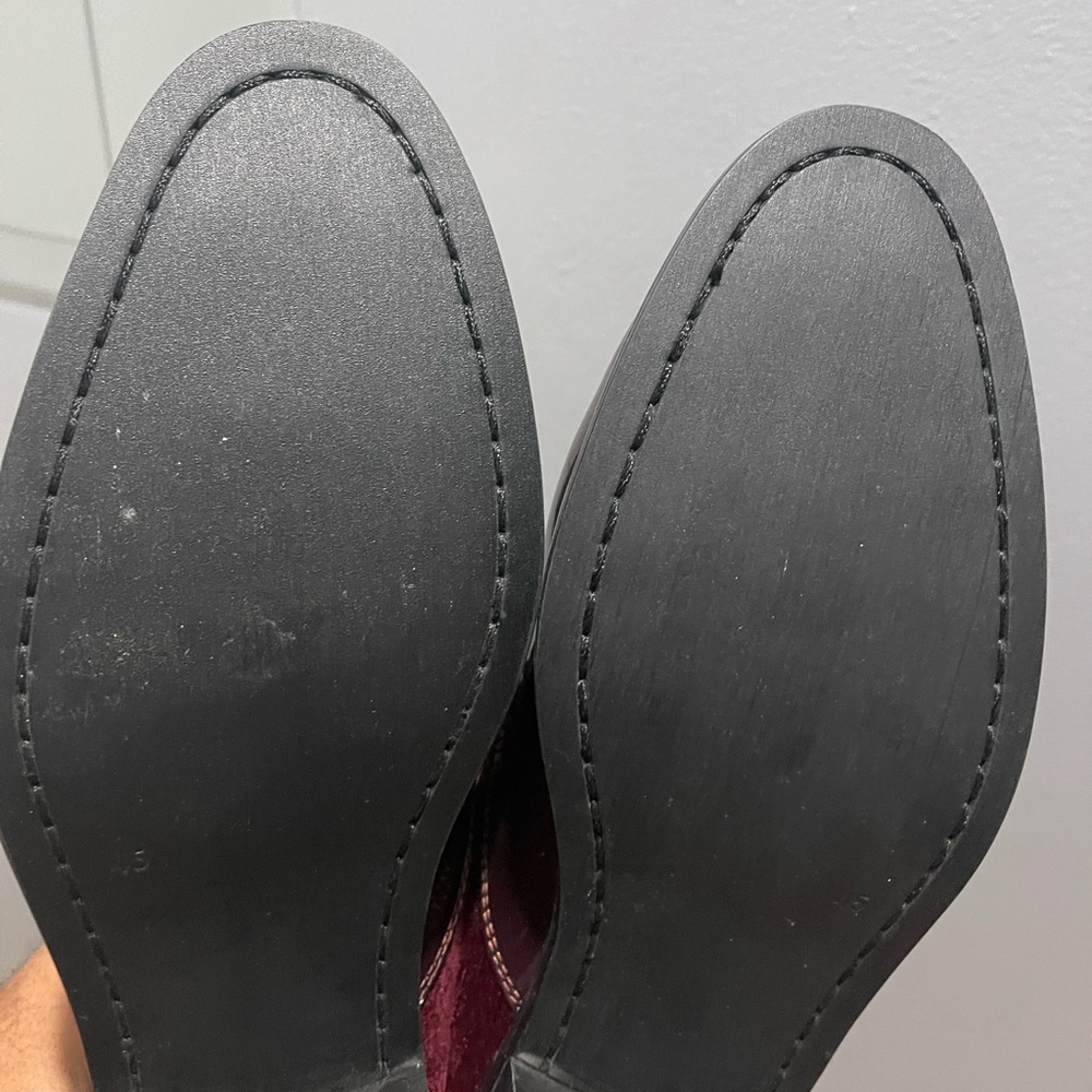 Topman ‘Dame Wingtip’ Loafers shoe in Burgundy Sz 12 / 45 - Picture 11 of 15